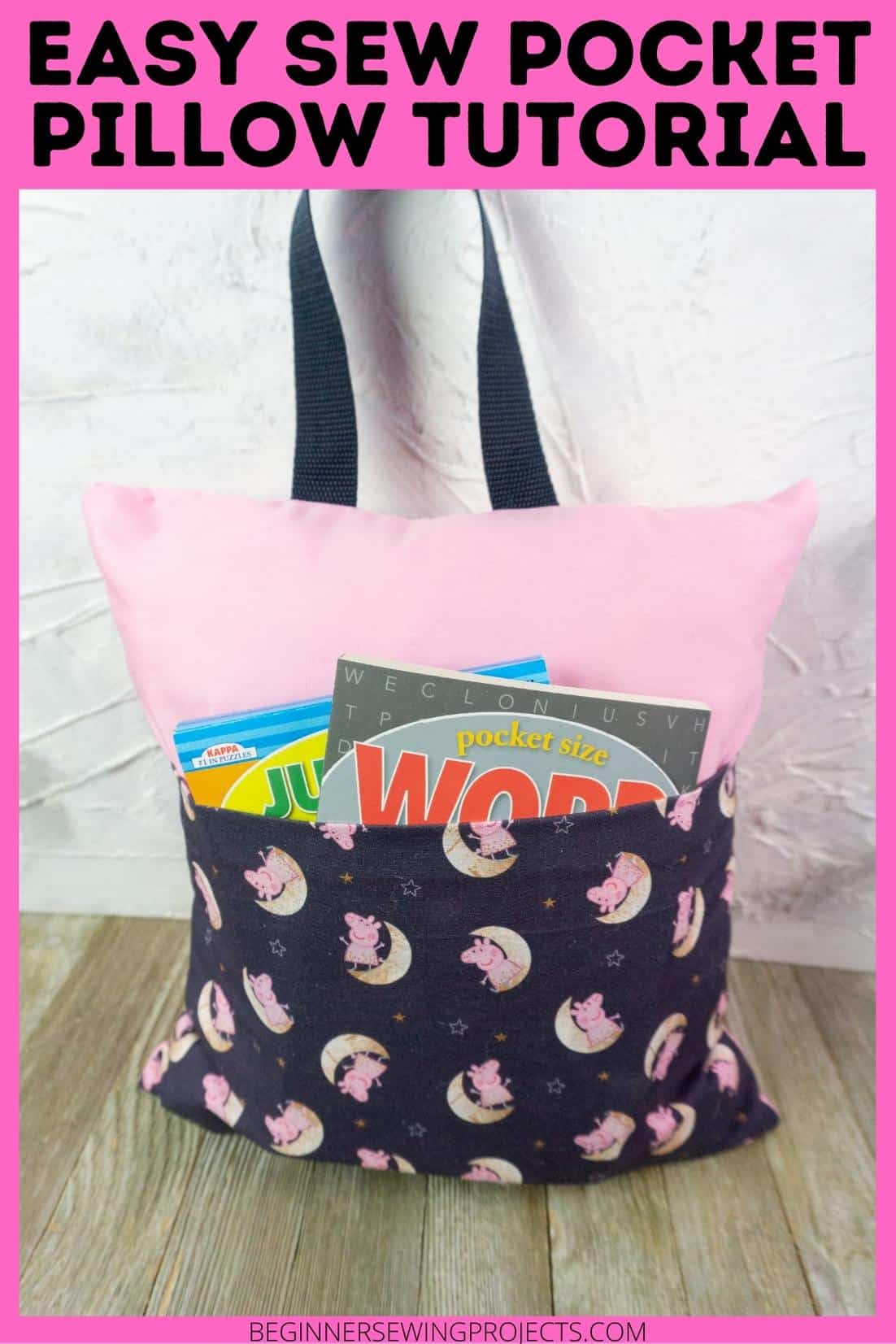 How to Make a Pocket Pillow Beginner Sewing Projects