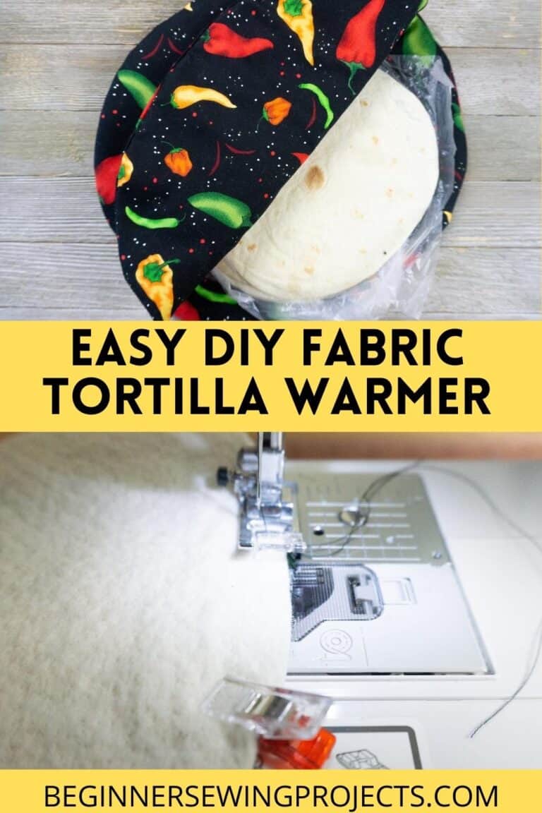How To Sew A Tortilla Warmer Beginner Sewing Projects