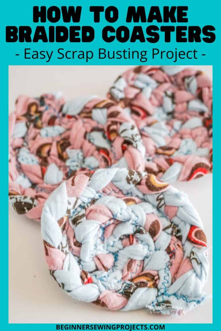 How To Make Braided Coasters – Easy Scrap Fabric Busting Project ...