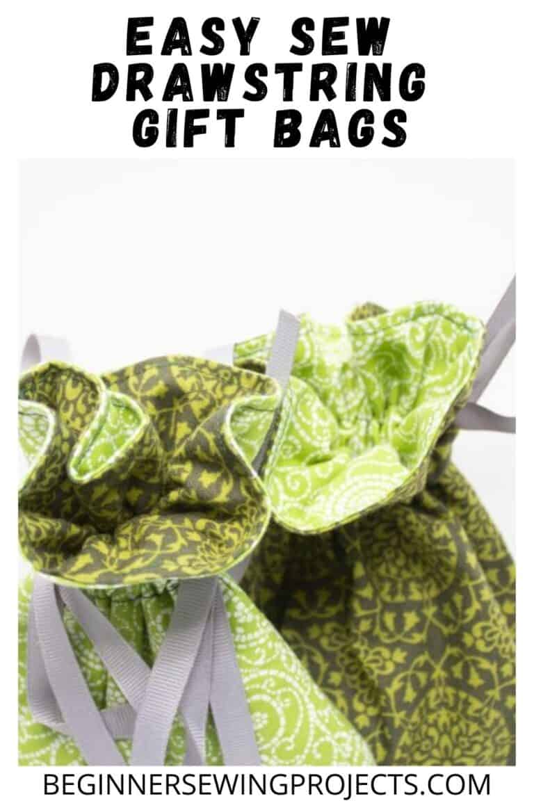 How To Make Drawstring Gift Bags Beginner Sewing Projects