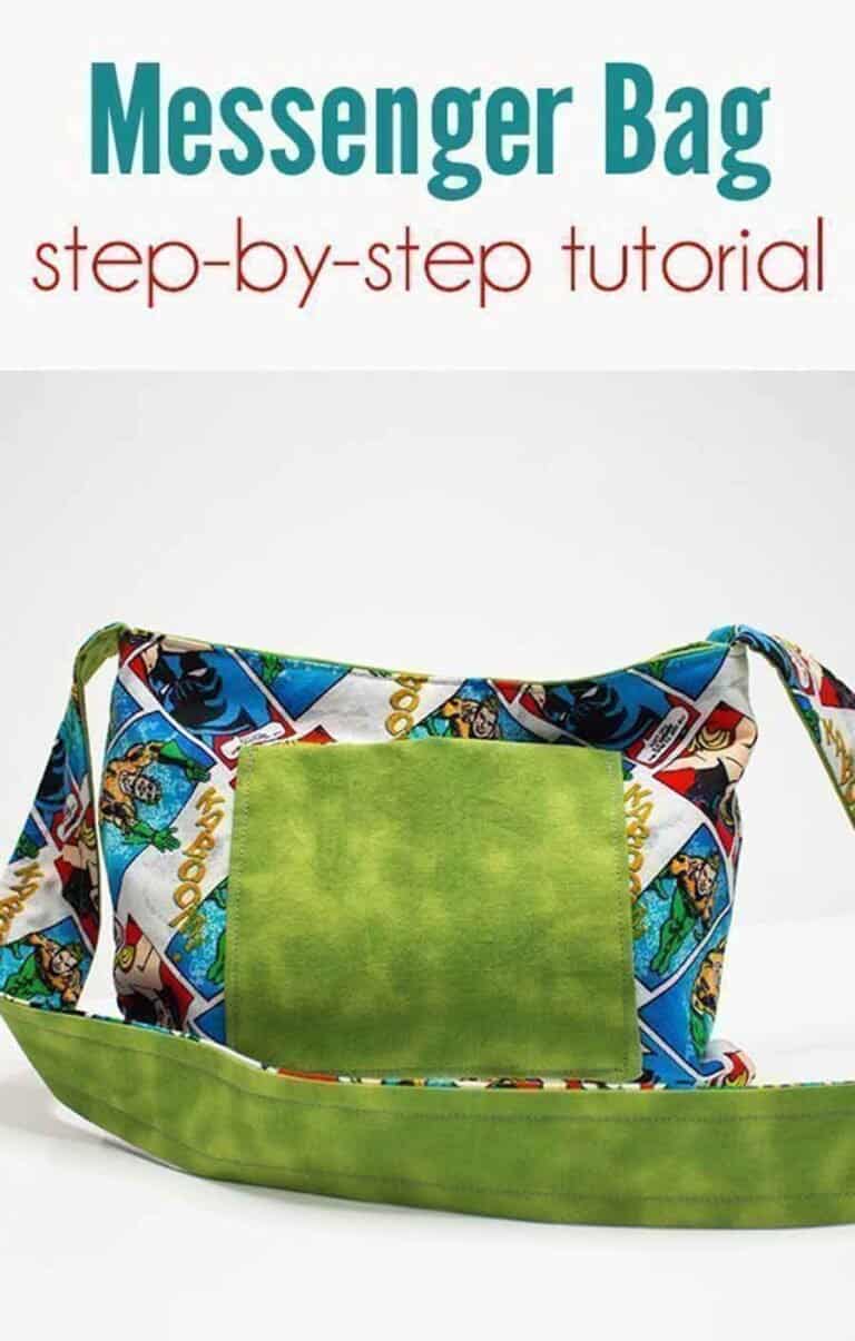 How To Sew A Messenger Bag The Easy Way Beginner Sewing Projects