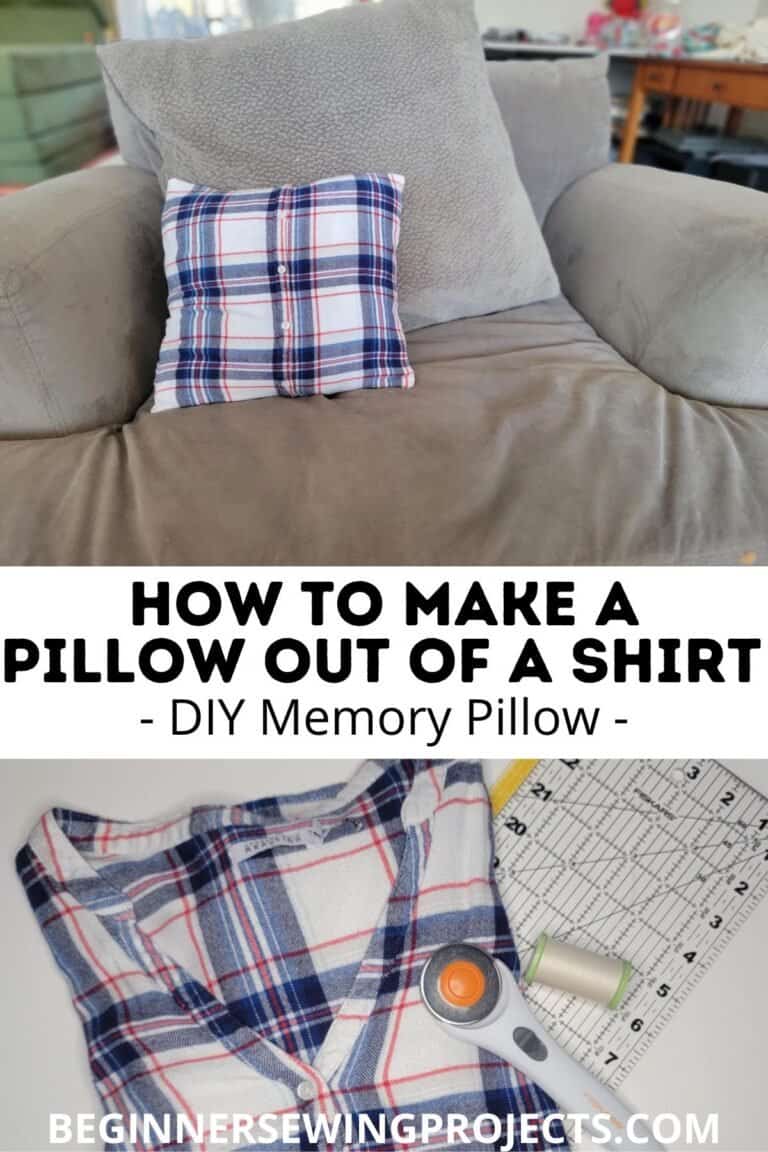 How To Make A Memory Pillow How To Make A Pillow Out Of A Shirt – DIY Memory Pillow – Beginner