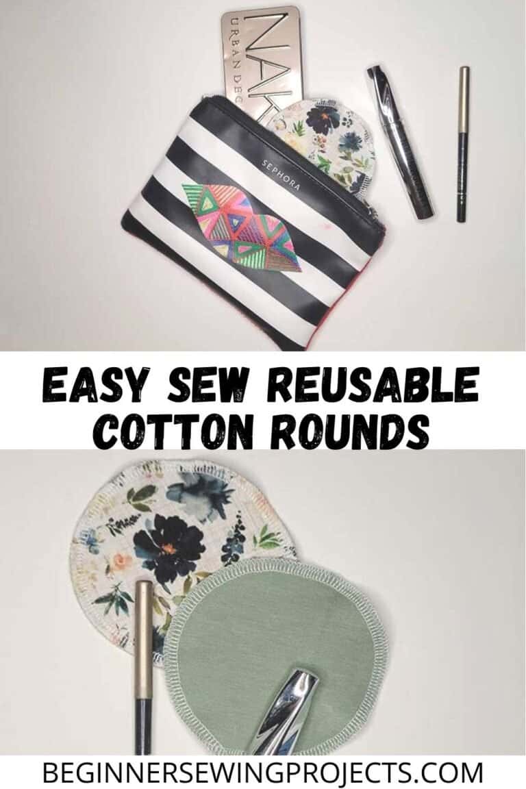 DIY Reusable Cotton Rounds Beginner Sewing Projects