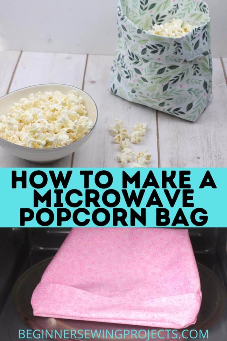 How To Make A Microwave Popcorn Bag Beginner Sewing Projects