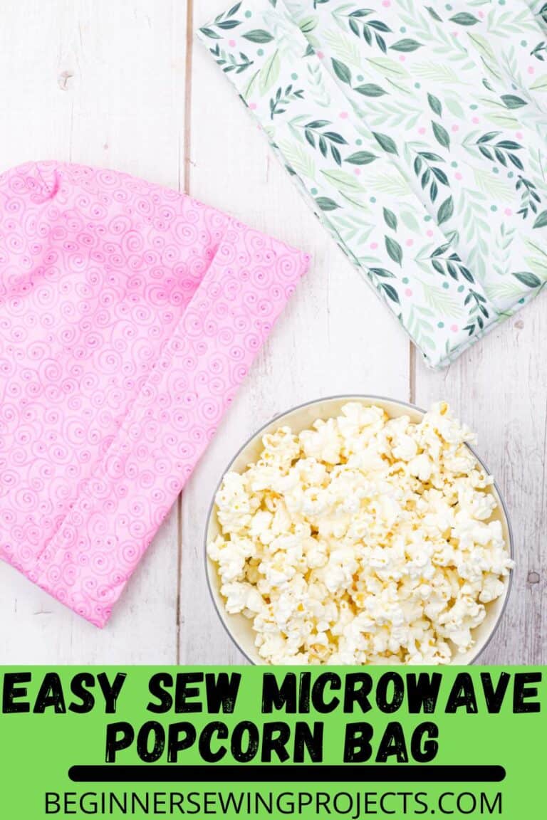 How To Make A Microwave Popcorn Bag Beginner Sewing Projects