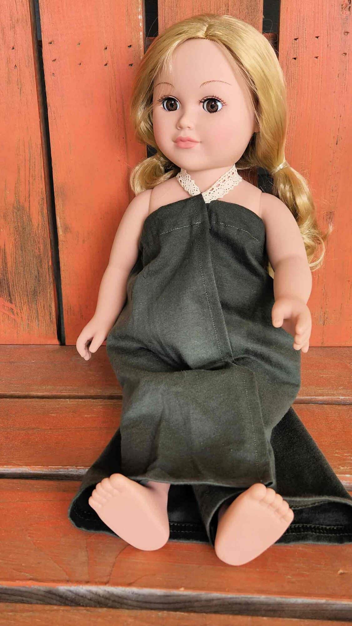 How To Make A Doll Dress The Easy Way Beginner Sewing Projects