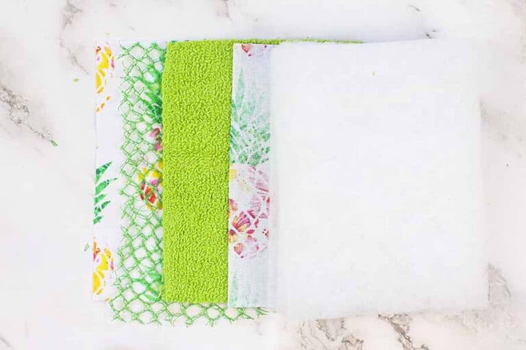 How To Make Reusable Dish Sponges The Easy Way! Beginner Sewing Projects